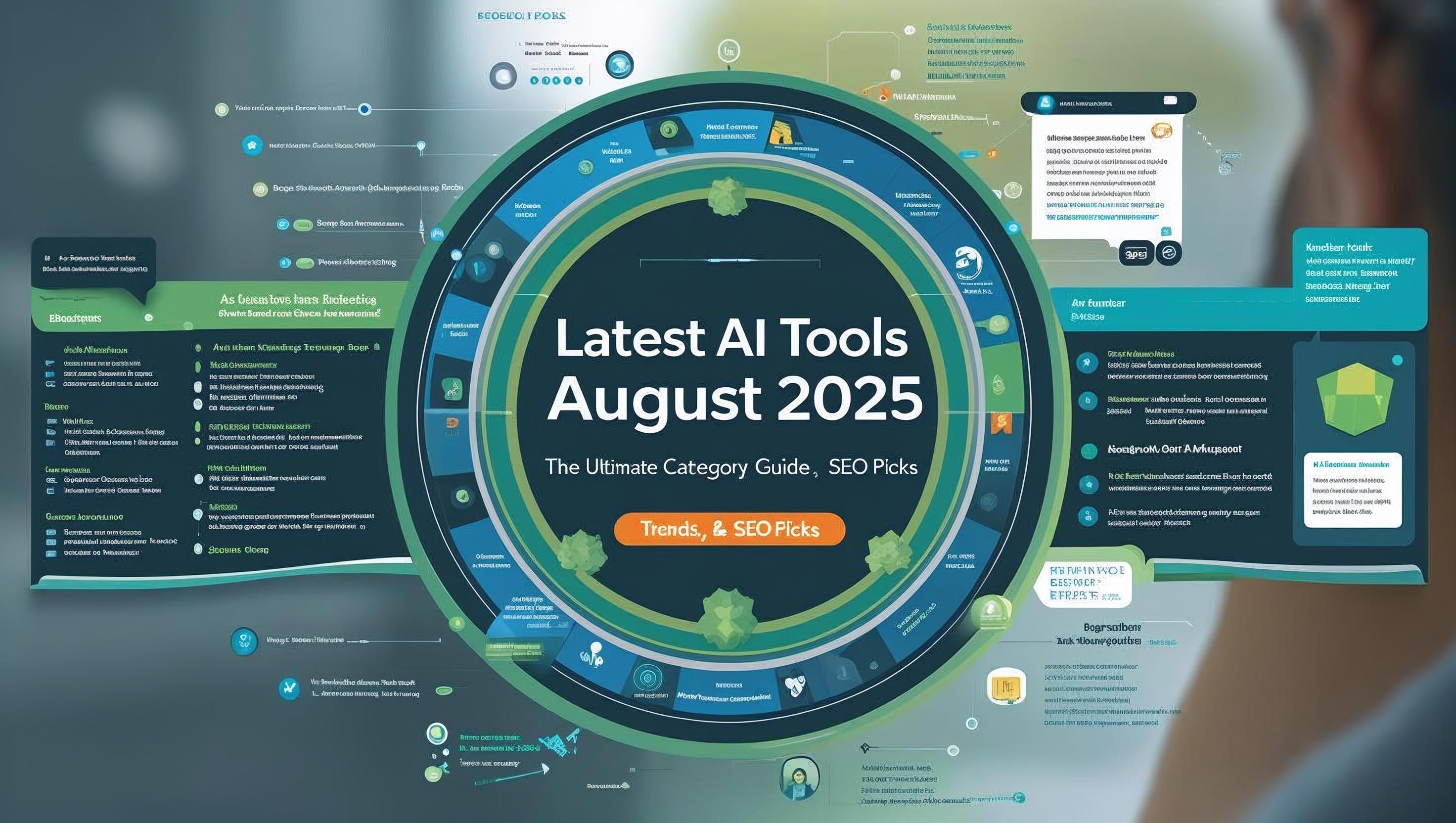 Latest AI Tools in August 2025: The Ultimate Category Guide, Trends, and SEO Picks