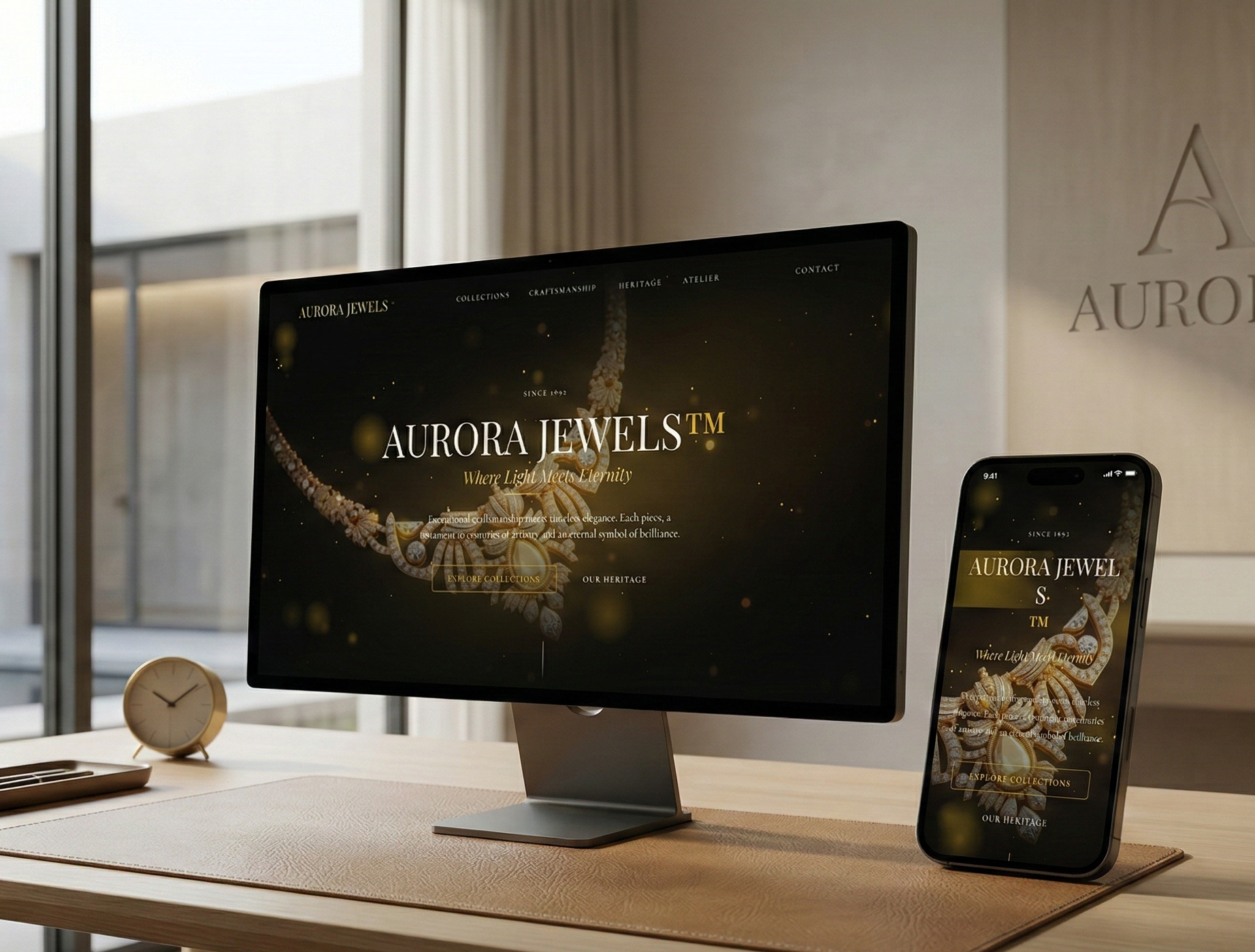 3D Jewellery Showcase Website