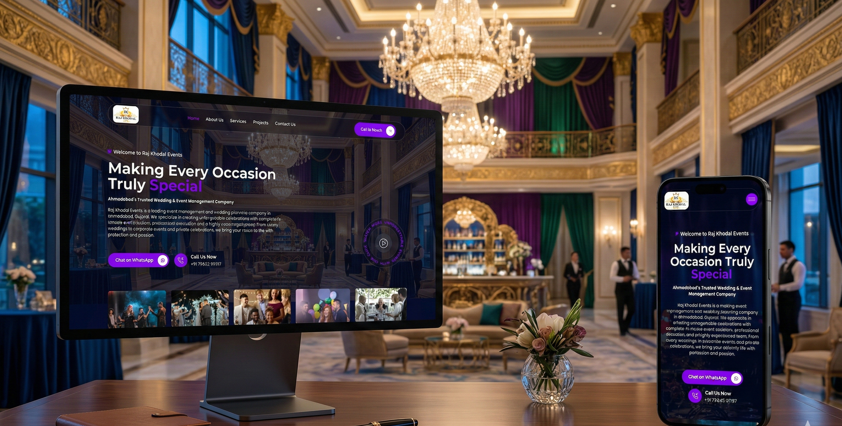 Raj Khodal Events Website